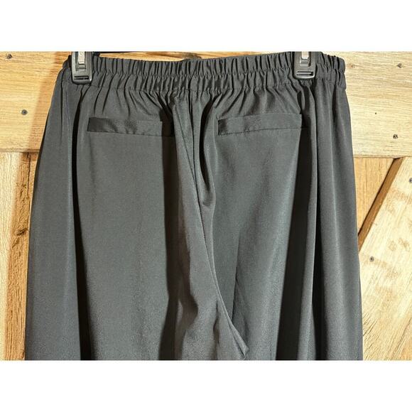 Christian Siriano Womens Runway Style Pants XL Black Lightweight Pull On Elastic - Picture 4 of 11